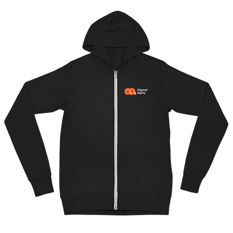 Aligned Agility - Unisex zip hoodie