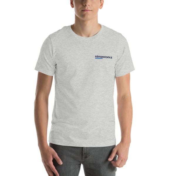 Nimaworks - Embroidered Unisex t-shirt (dark logo)