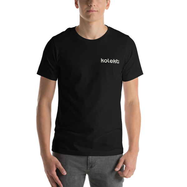 Kolekti - Embroidered Unisex T-shirt (beige logo)
