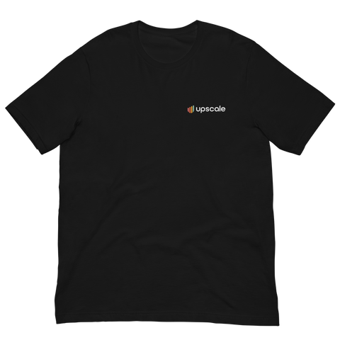 Upscale - Embroidered Unisex T-shirt (light logo)