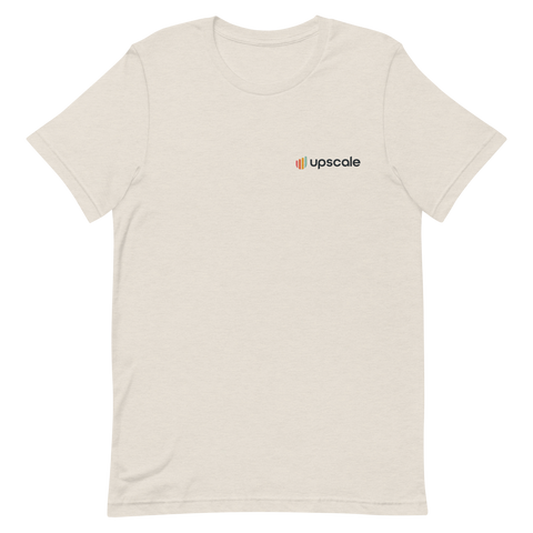 Upscale - Embroidered  Unisex T-shirt (dark logo)