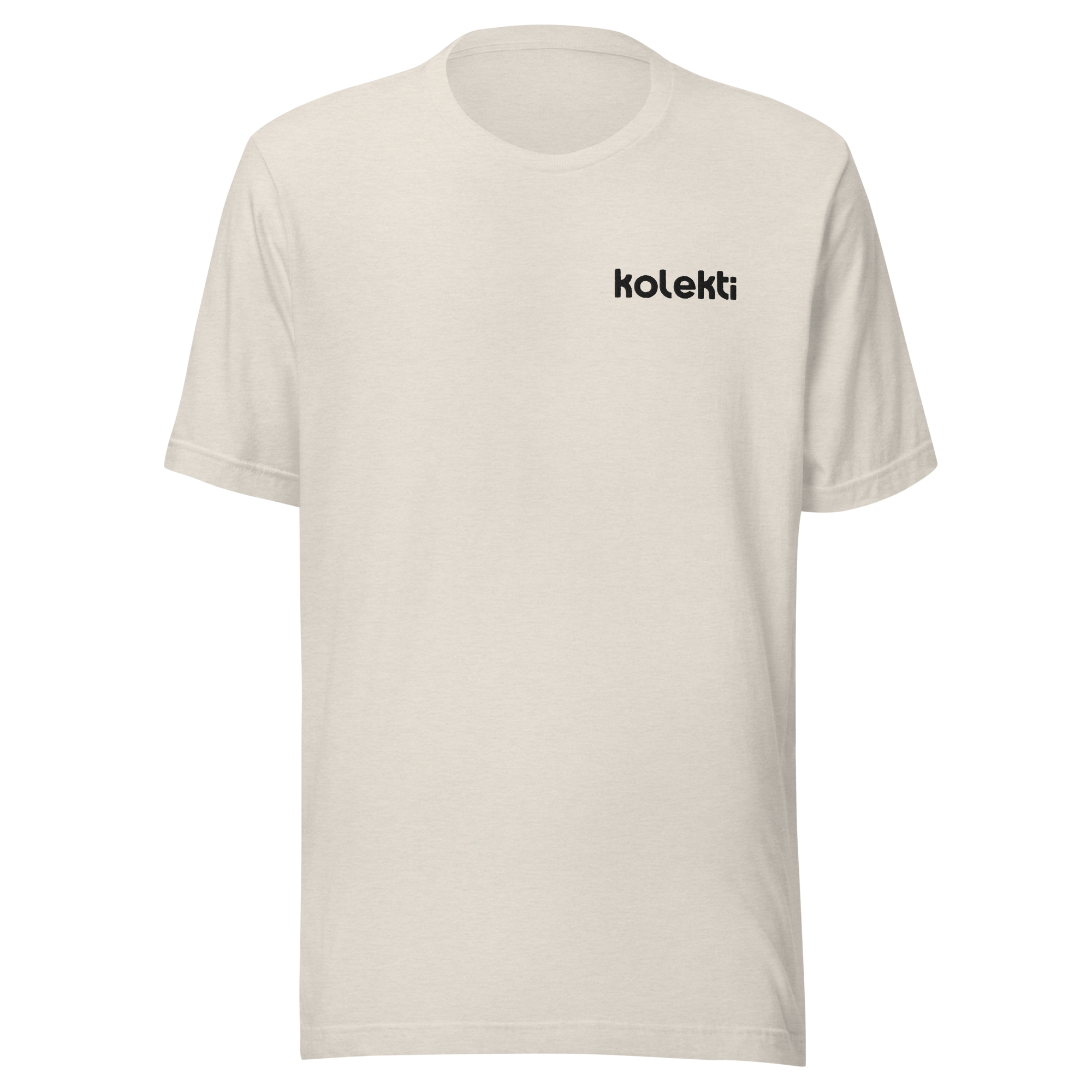 Kolekti - Embroidered Unisex T-shirt (dark logo)