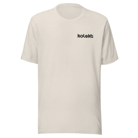 Kolekti - Embroidered Unisex T-shirt (dark logo)