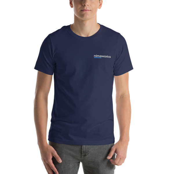 Nimaworks - Embroidered Unisex t-shirt (light logo)