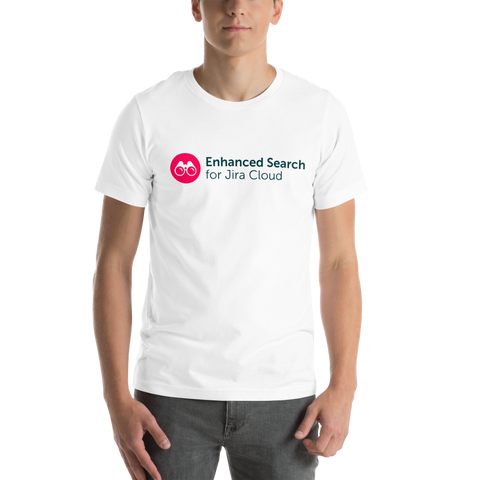 Printed Unisex T-shirt - ScriptRunner - Enhanced Search Icon, White 2