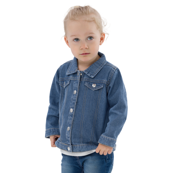 Baby Denim Jacket -  Embroidered Adaptavist Hello Design