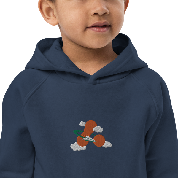Kids Embroidered Unisex Hoodie - Cloud Design '23