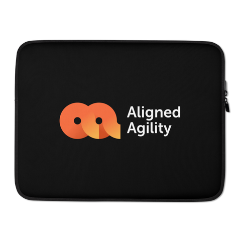 Aligned Agility - Black Laptop Sleeve
