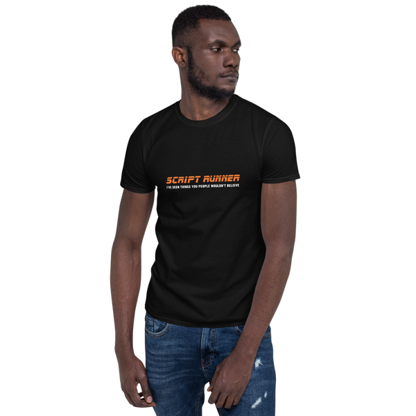 Men's Printed T-shirt - ScriptRunner Retro Design