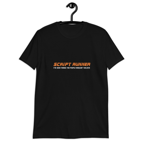 Men's Printed T-shirt - ScriptRunner Retro Design