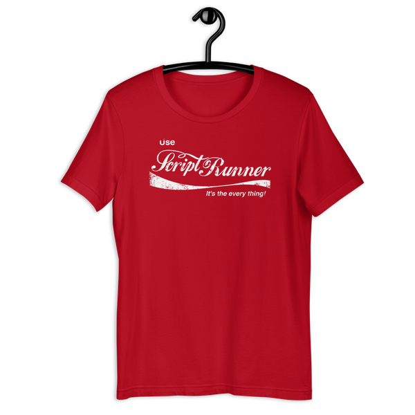 Men's Printed T-shirt - Adaptavist ScriptRunner Cola Retro Design