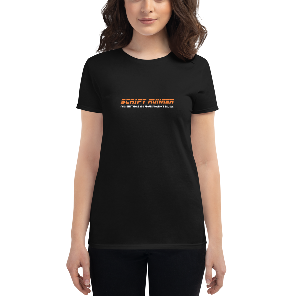 Women's Printed T-shirt - Adaptavist ScriptRunner Retro Design