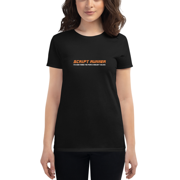 Women's Printed T-shirt - Adaptavist ScriptRunner Retro Design